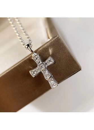 Brand Famous Cross Silver Necklace